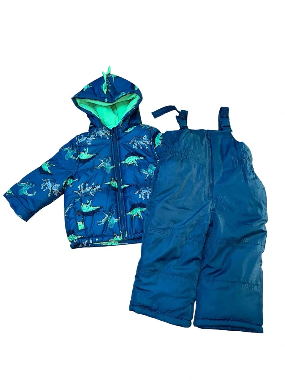 Carters boys dinosaur winter coat and snow pants set. Size 24m